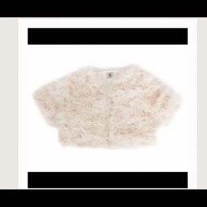 Re-poshed Genuine turkey feather bolero